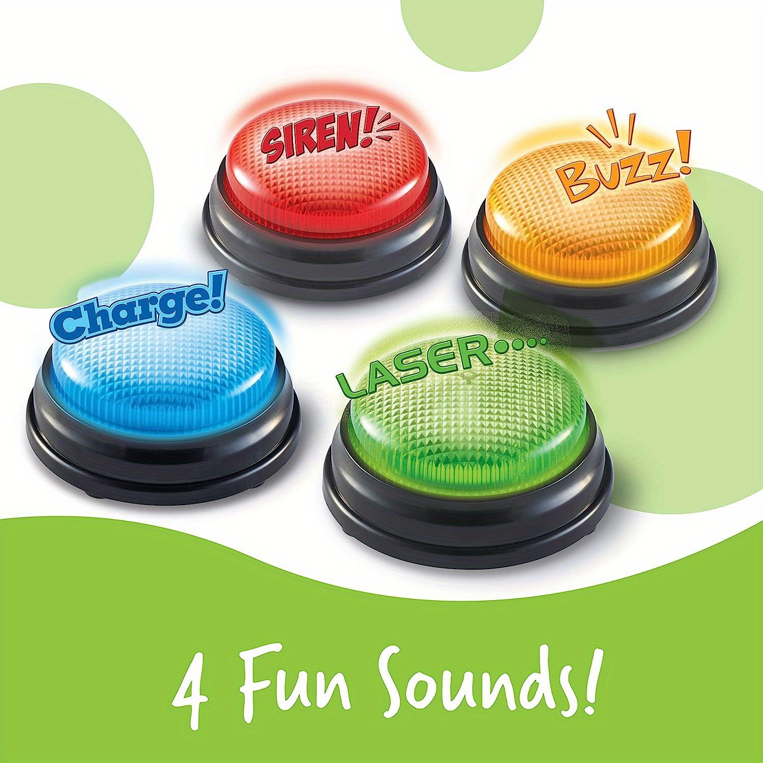 Party Family Games - 4pcs Lights and Sounds Buzzers Toy,