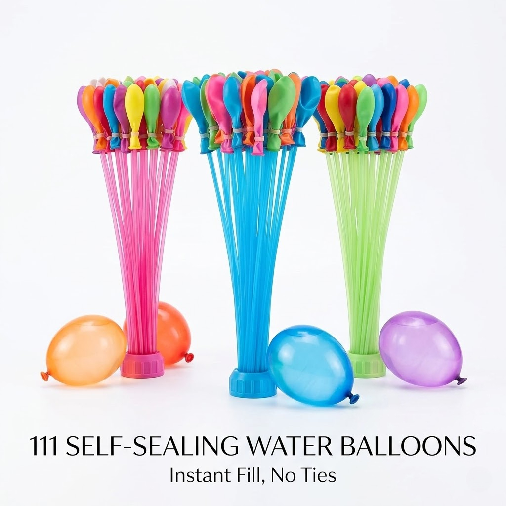 Party Games Bomb - 111Pcs Quick Fill Water Balloons Bunch