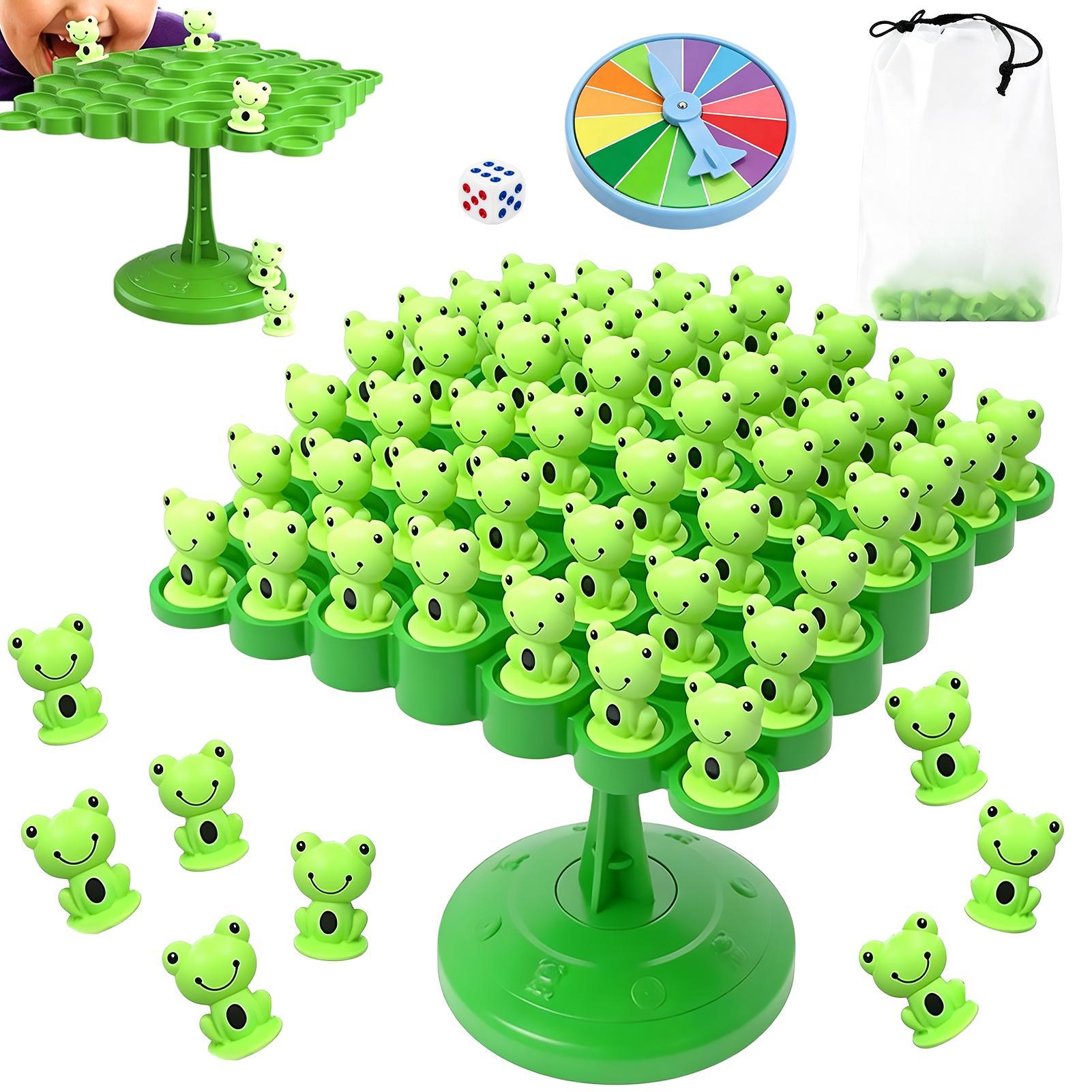 Party Games At Home - Kids Frog Balance Tree Board Game,