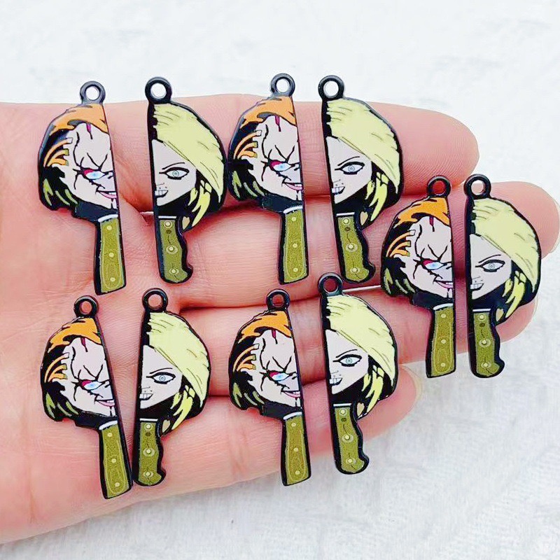 Party Games Crazy - 10pcs cartoon clown funny couple single-sided
