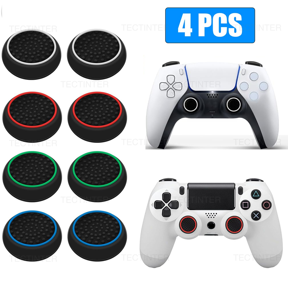 Party Games Playstation - 4PCS Silicone Analog ThumbStick Grip Caps