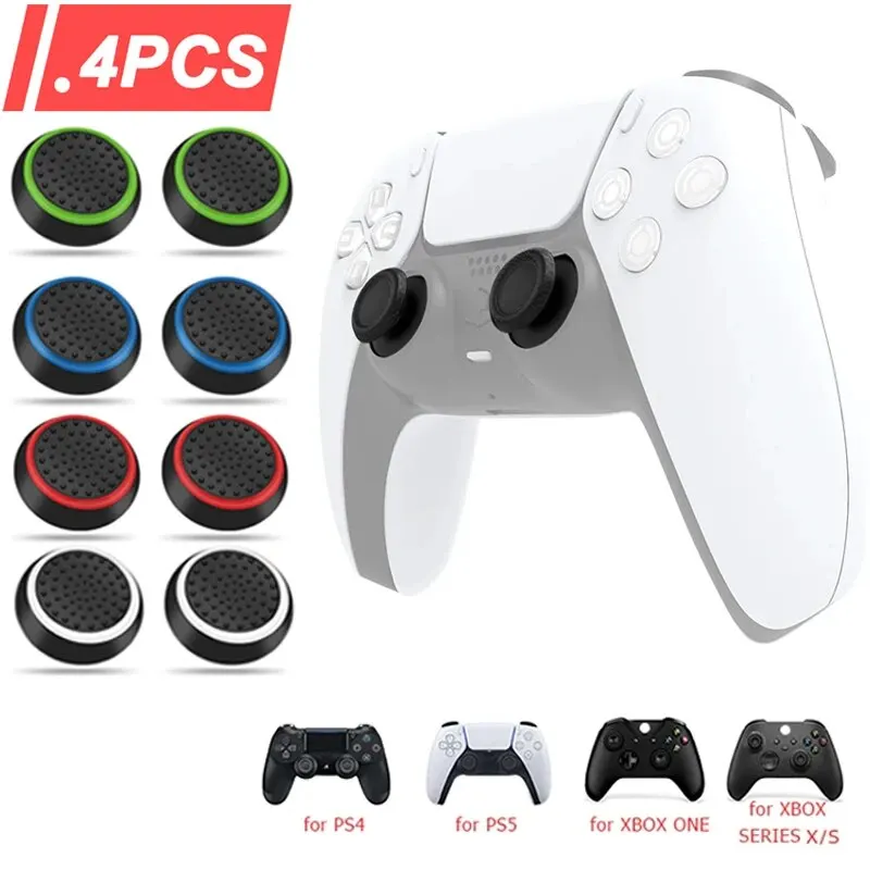 Party Games Playstation - 4PCS Silicone Analog ThumbStick Grip Caps