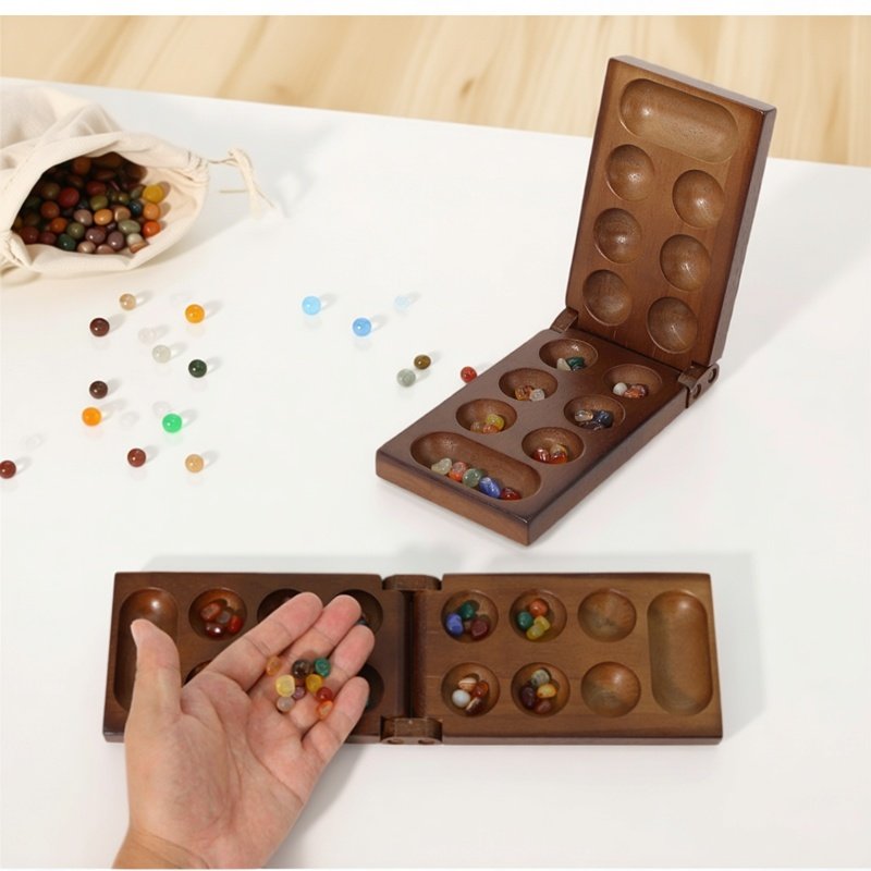 Party Games Board Game - Ancient Mancala African Chess Set Essential