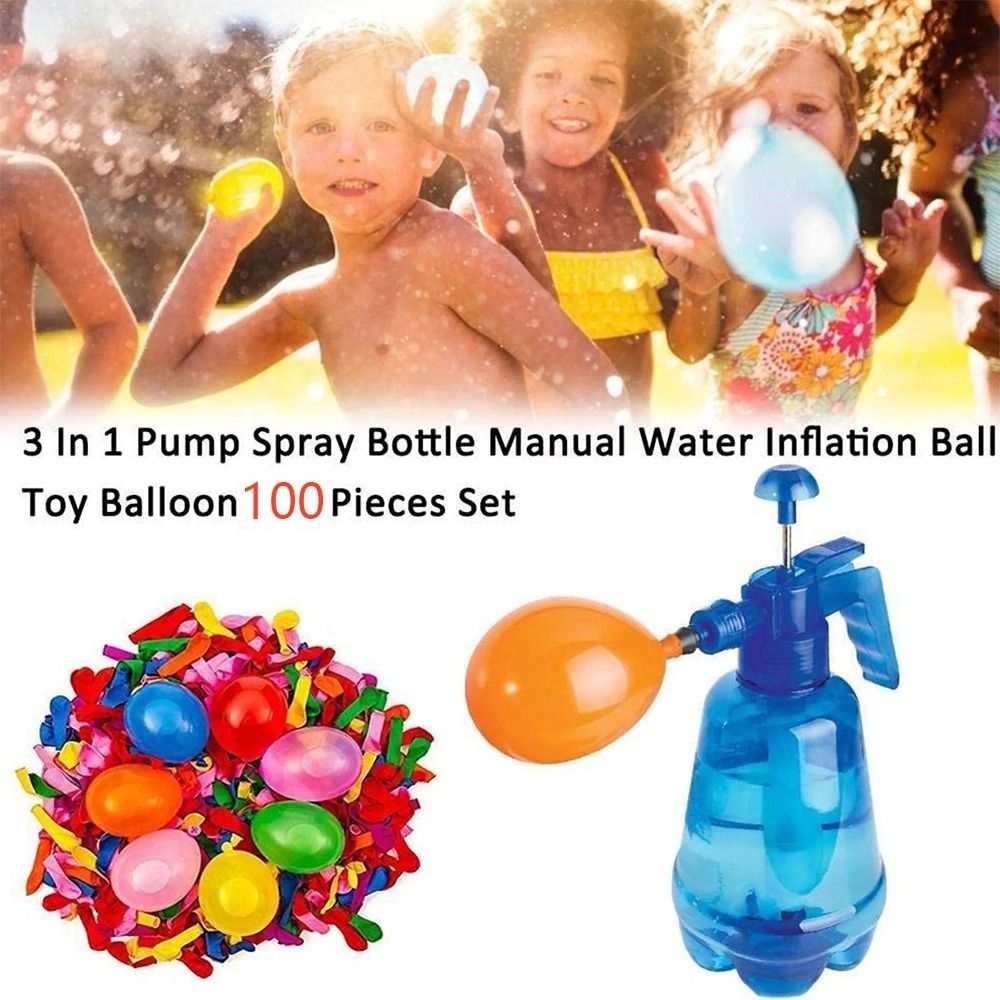 Party Games Bomb - Portable Air Water Bomb Balloon Pump