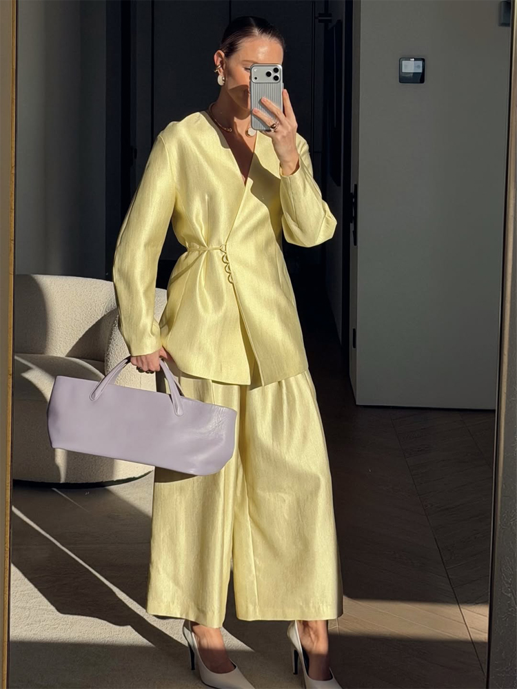 Chic Lace Up Suit Set Women So - Party Games Switch recension och pris