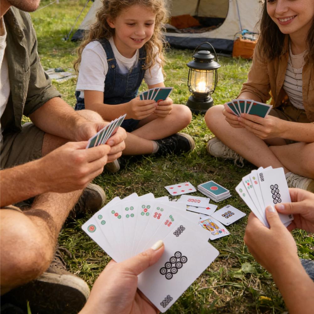 144 Cards Mahjong Set with 2 D - Party Games At Home recension och pris