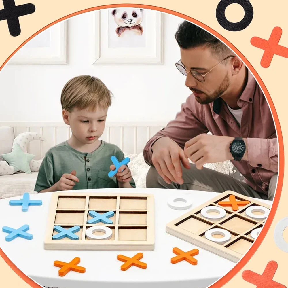 Wooden XO Tic Tac Toe Game Min - Party Games At Home recension och pris