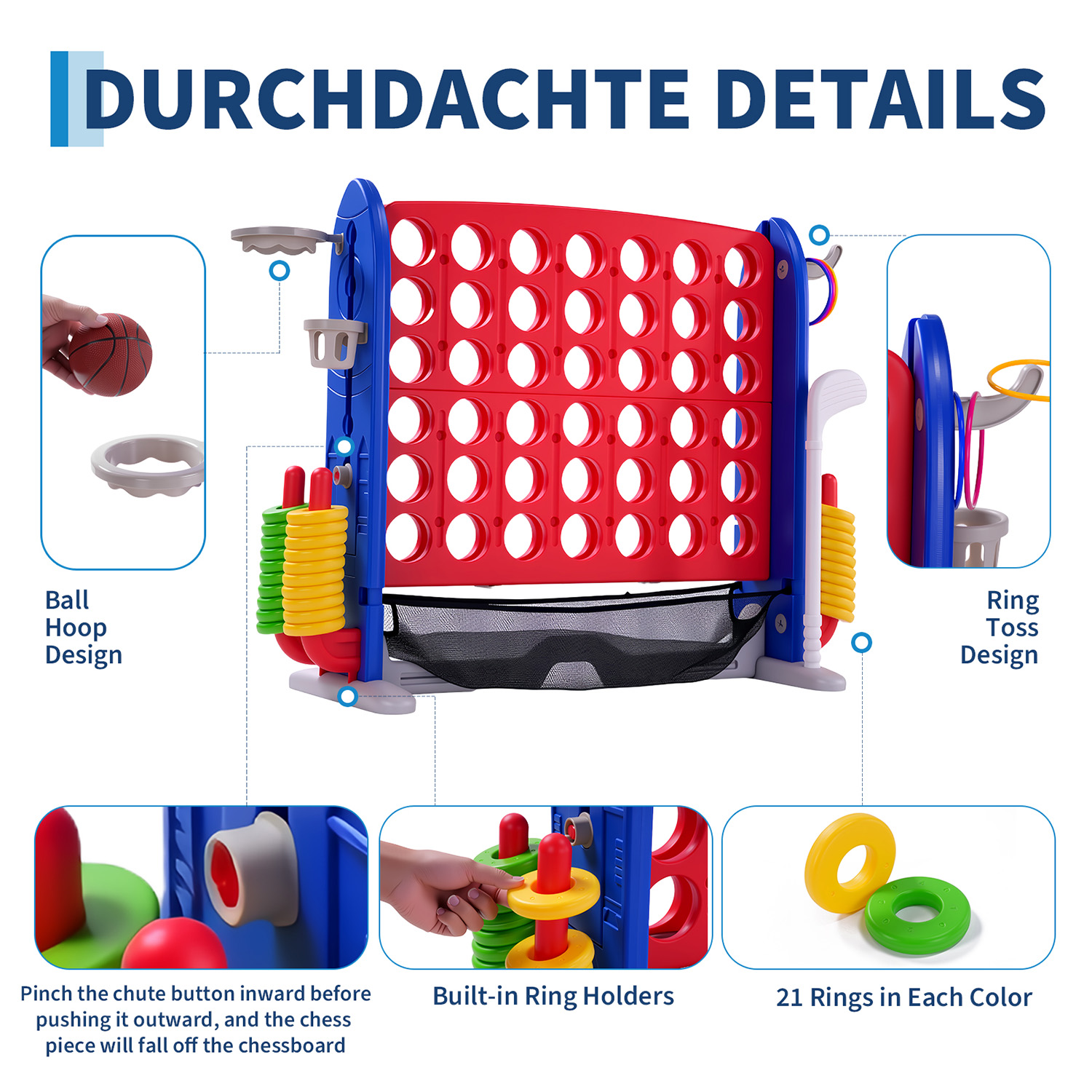 4-in-1 Giant Connect Game Set  - Giant Connect Four recension och pris