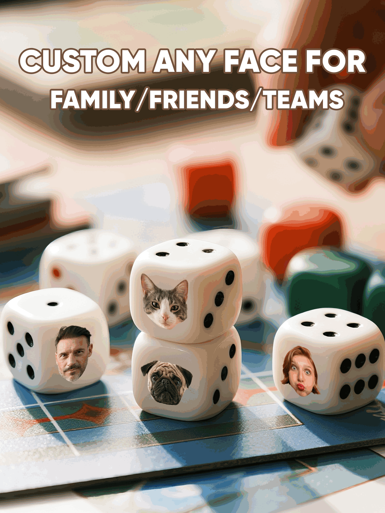 Custom Face Dice Personalized  - Party Games For Christmas recension och pris