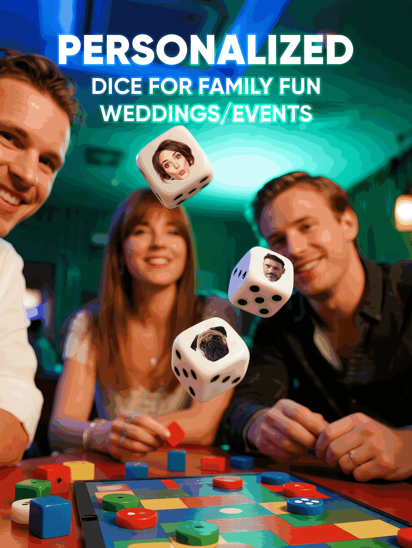 Custom Face Dice Personalized  - Party Games For Christmas recension och pris