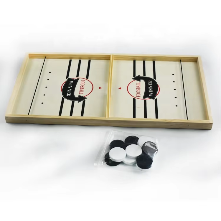 2-in-1 Wooden Ice Hockey & Che - Party Games Board Game recension och pris