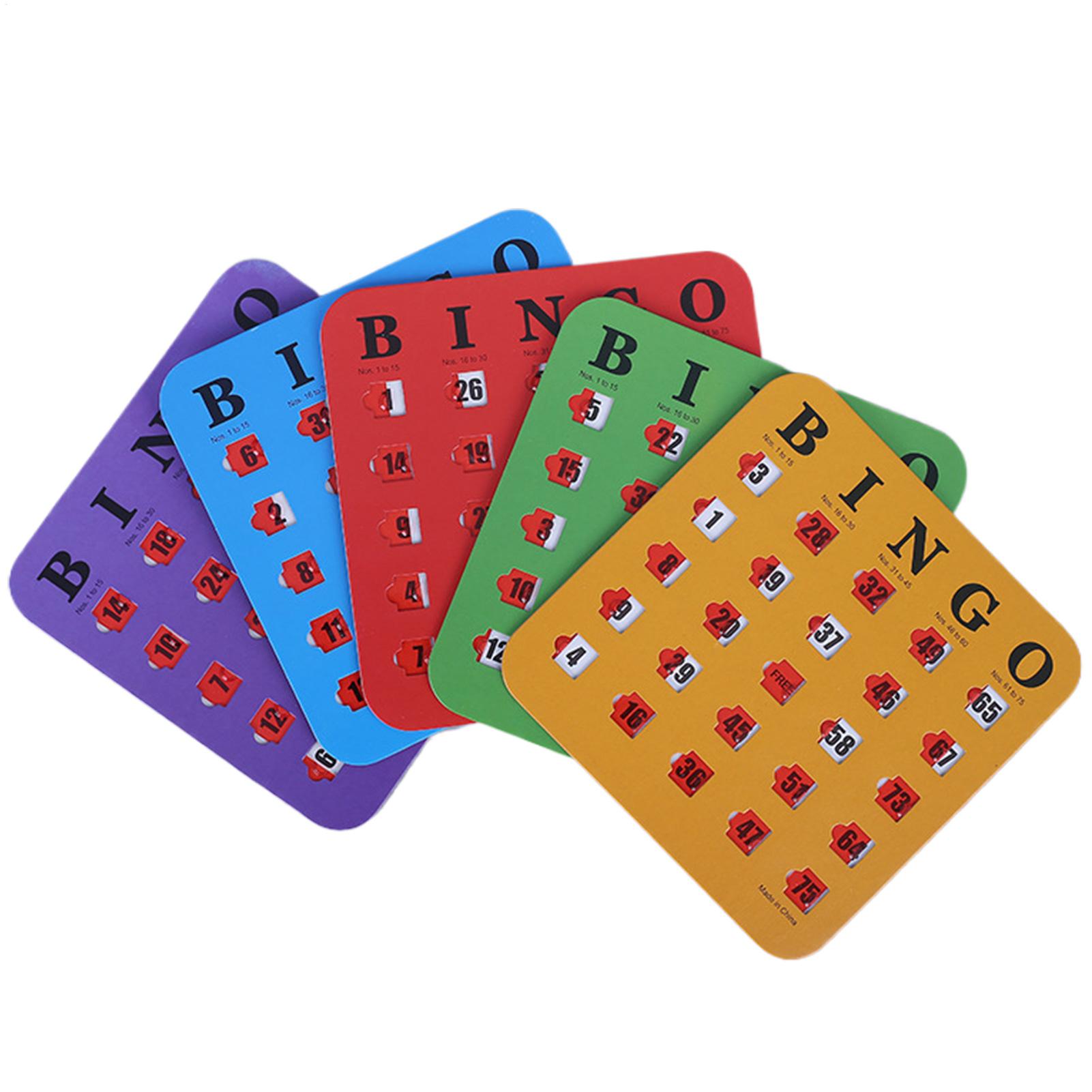5pcs Sliding Bingo Game Cards  - Party Games Board Game recension och pris