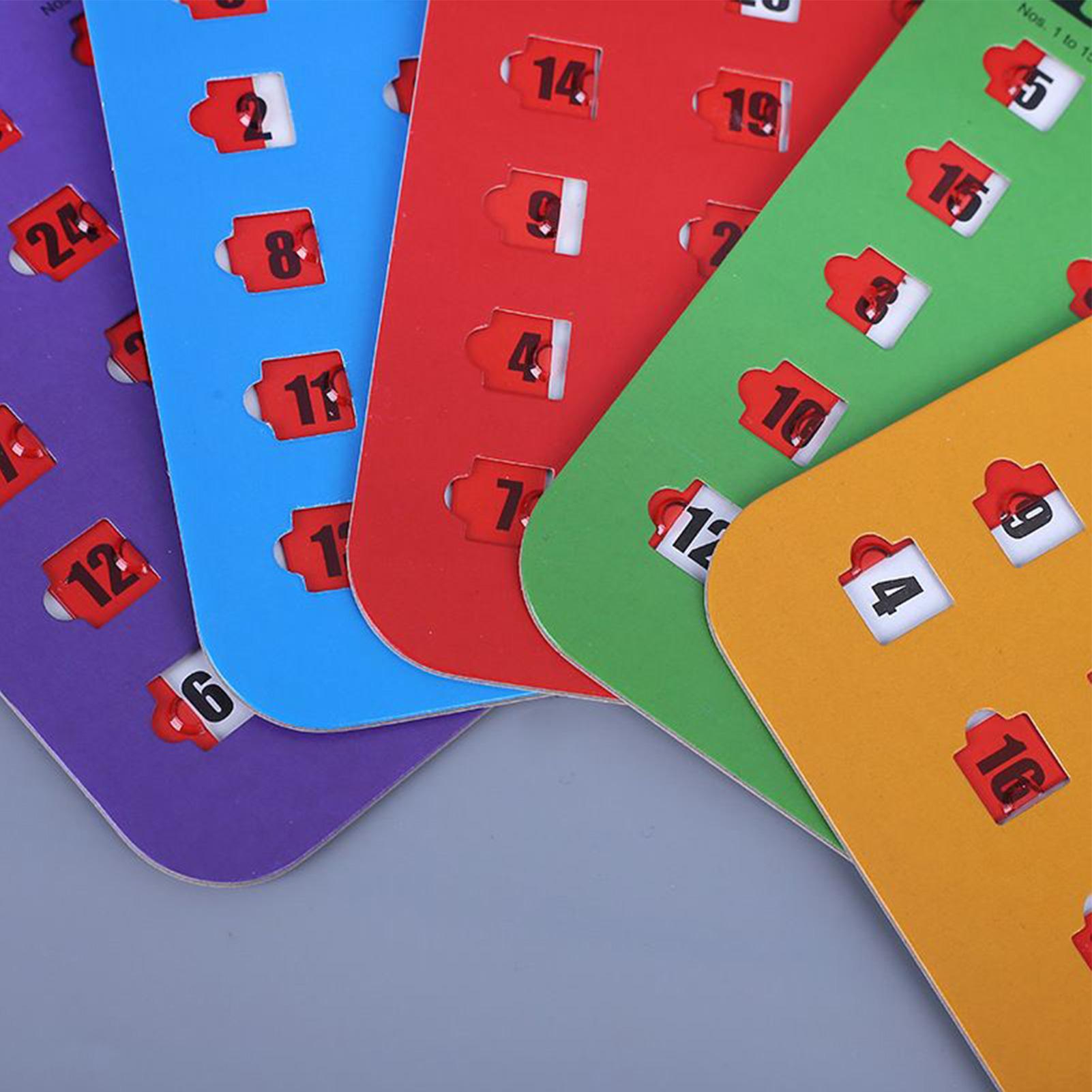 5pcs Sliding Bingo Game Cards  - Party Games Board Game recension och pris