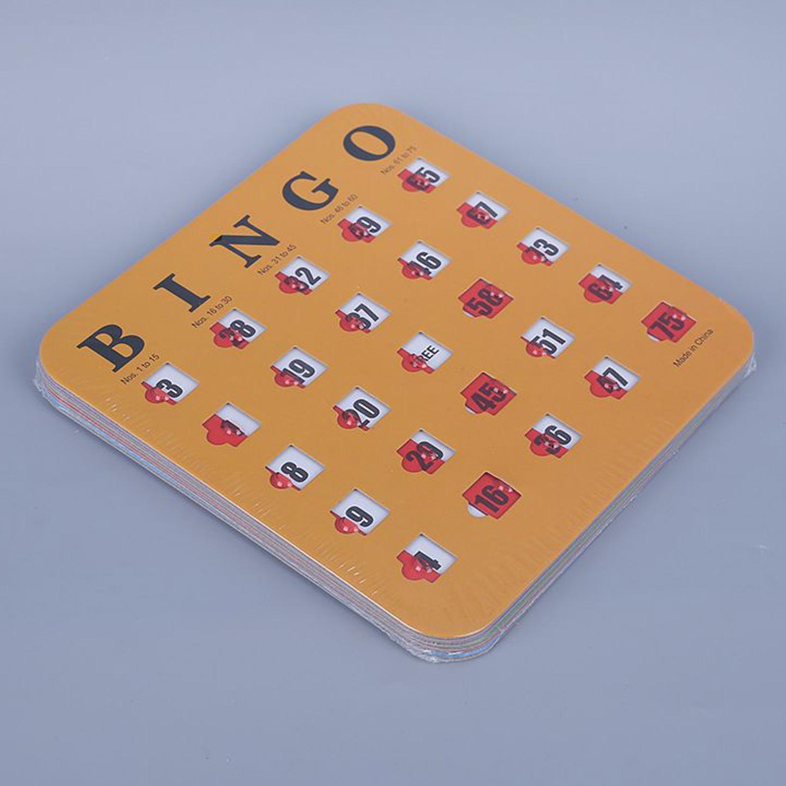 5pcs Sliding Bingo Game Cards  - Party Games Board Game recension och pris