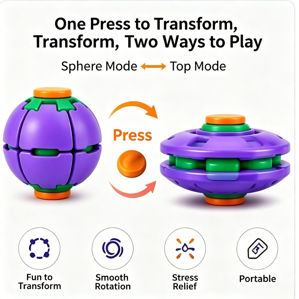 Transforming Fidget Spinner Ba - Party Games Crazy recension och pris