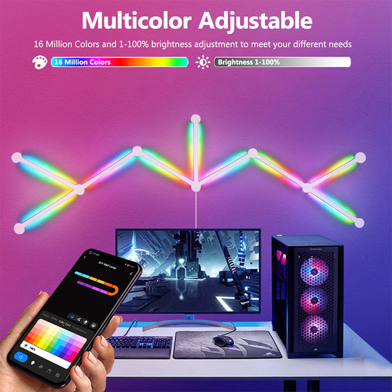 Smart RGB Wall Lamp, Bluetooth - Party Games Switch recension och pris