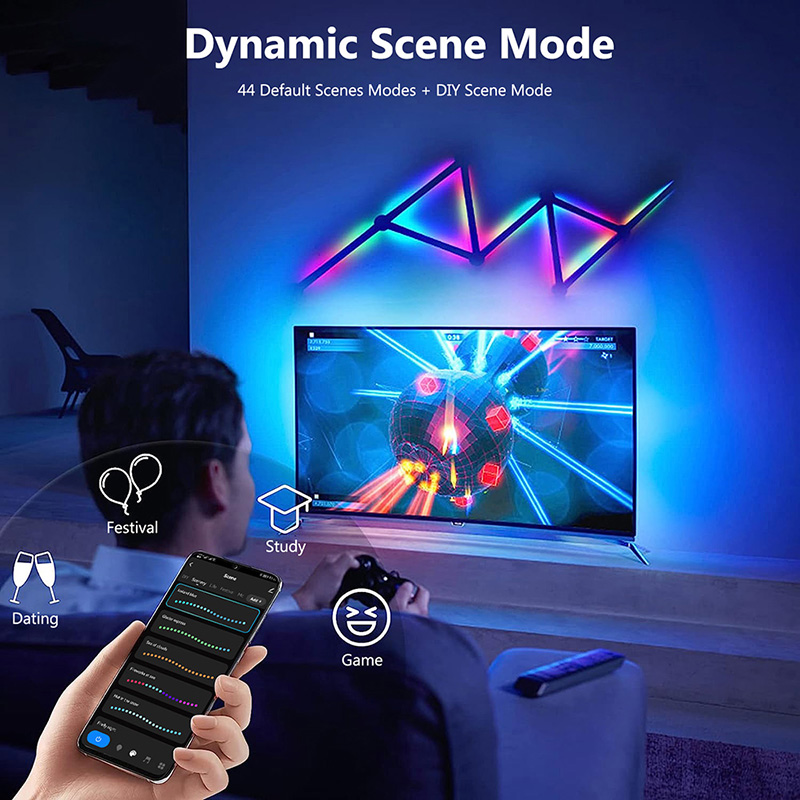 Smart RGB Wall Lamp, Bluetooth - Party Games Switch recension och pris