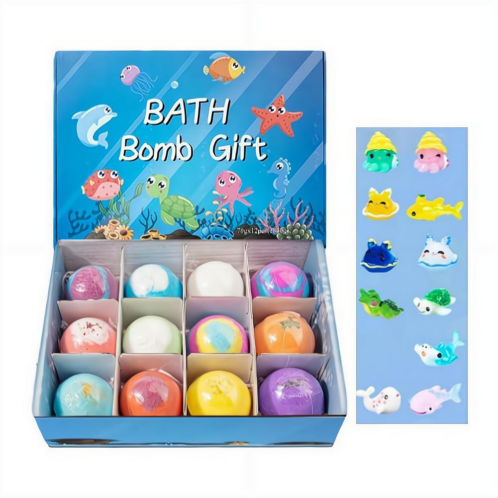 12 Pack Kids Bath Bombs with S - Party Games Bomb recension och pris