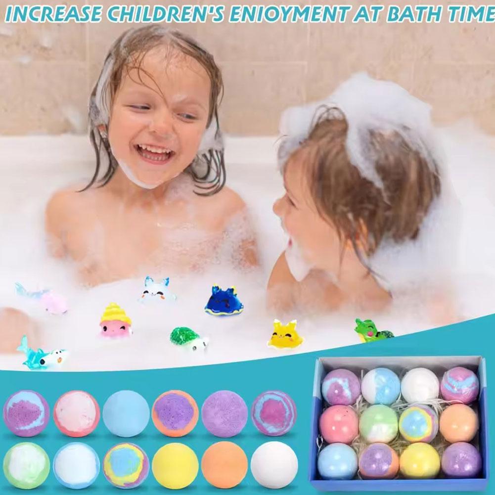 12 Pack Kids Bath Bombs with S - Party Games Bomb recension och pris