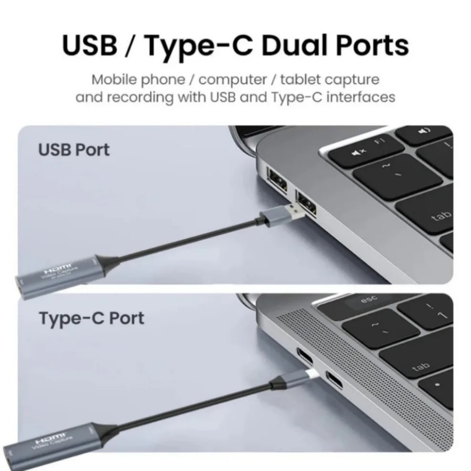 USB-C 2.0/3.0 HDMI Video Captu - Party Games Pc recension och pris