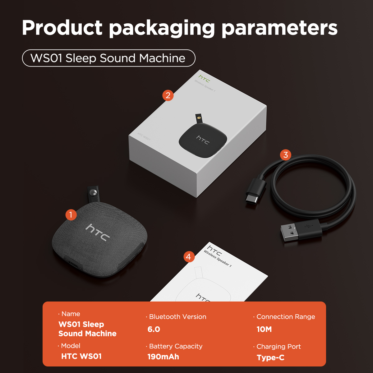 HTC WS01 Speaker Sleeping Aid  - Party Games Mobile recension och pris