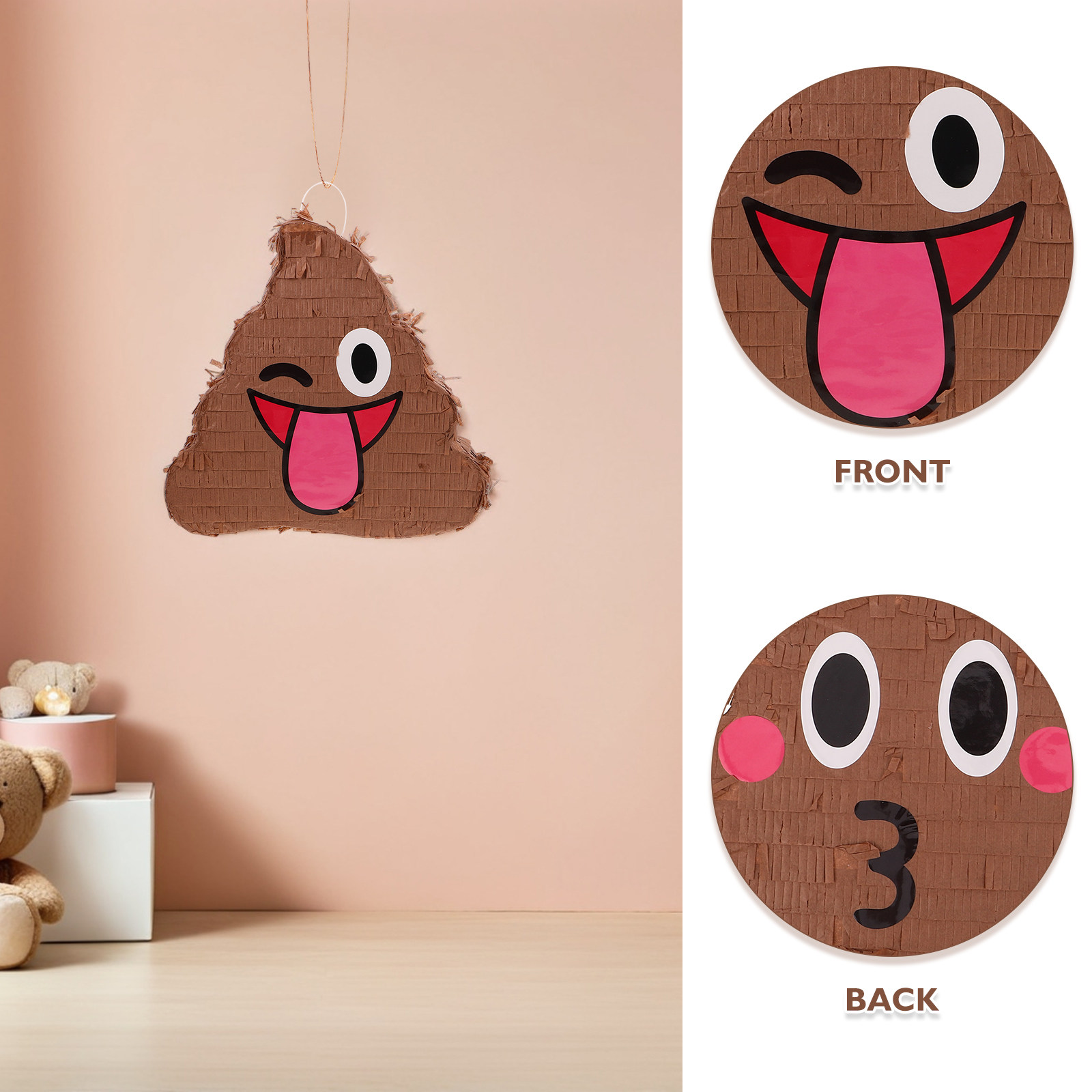 1Set Poop Party Pinata for Bir - Party Family Games recension och pris