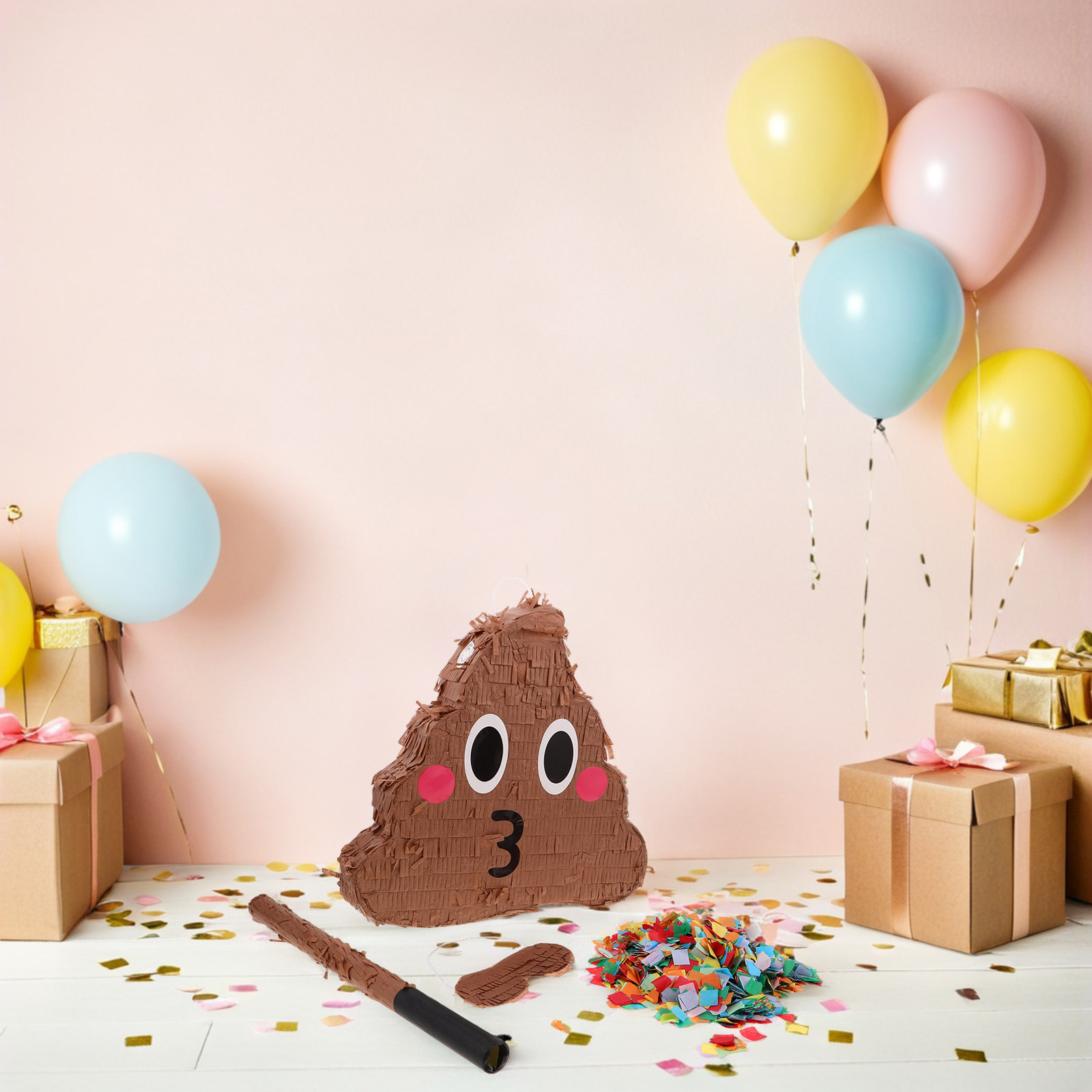 1Set Poop Party Pinata for Bir - Party Family Games recension och pris