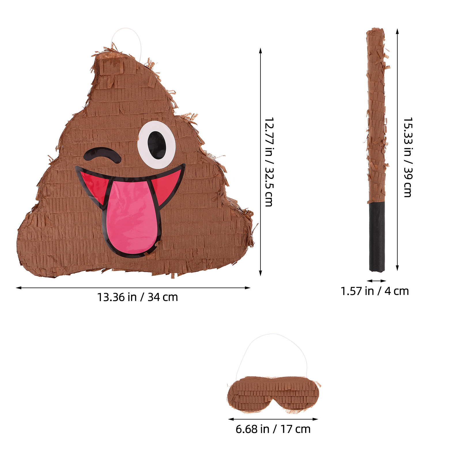 1Set Poop Party Pinata for Bir - Party Family Games recension och pris