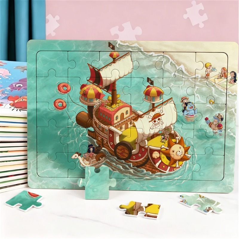 30pcs One Piece Puzzle Cartoon - Party Games At Home recension och pris
