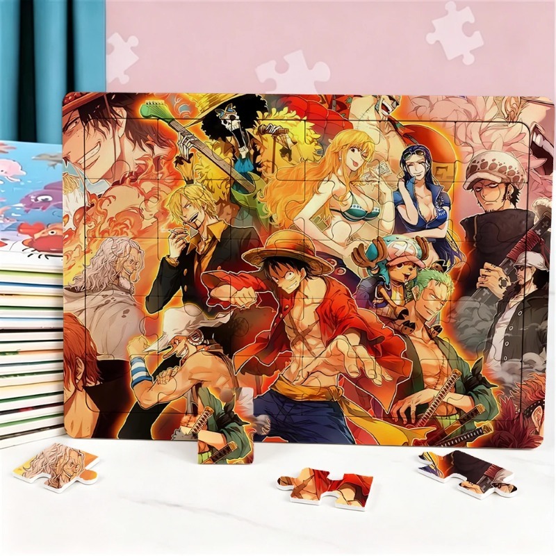 30pcs One Piece Puzzle Cartoon - Party Games At Home recension och pris