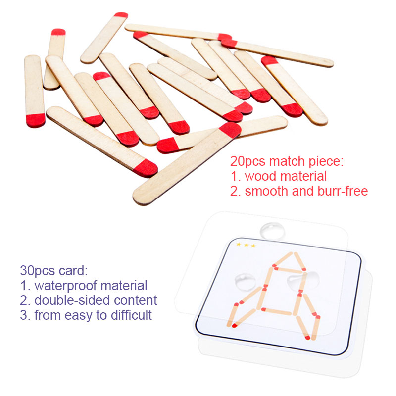 Montessori Matches Puzzles Gam - Party Games At Home recension och pris