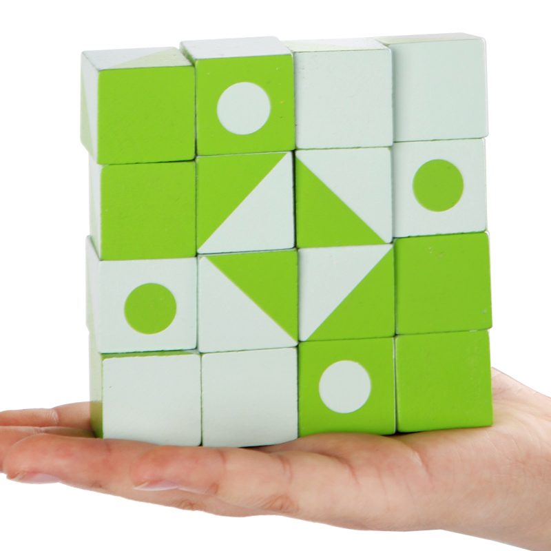 Wooden 3D Puzzles Game Geometr - Party Games At Home recension och pris