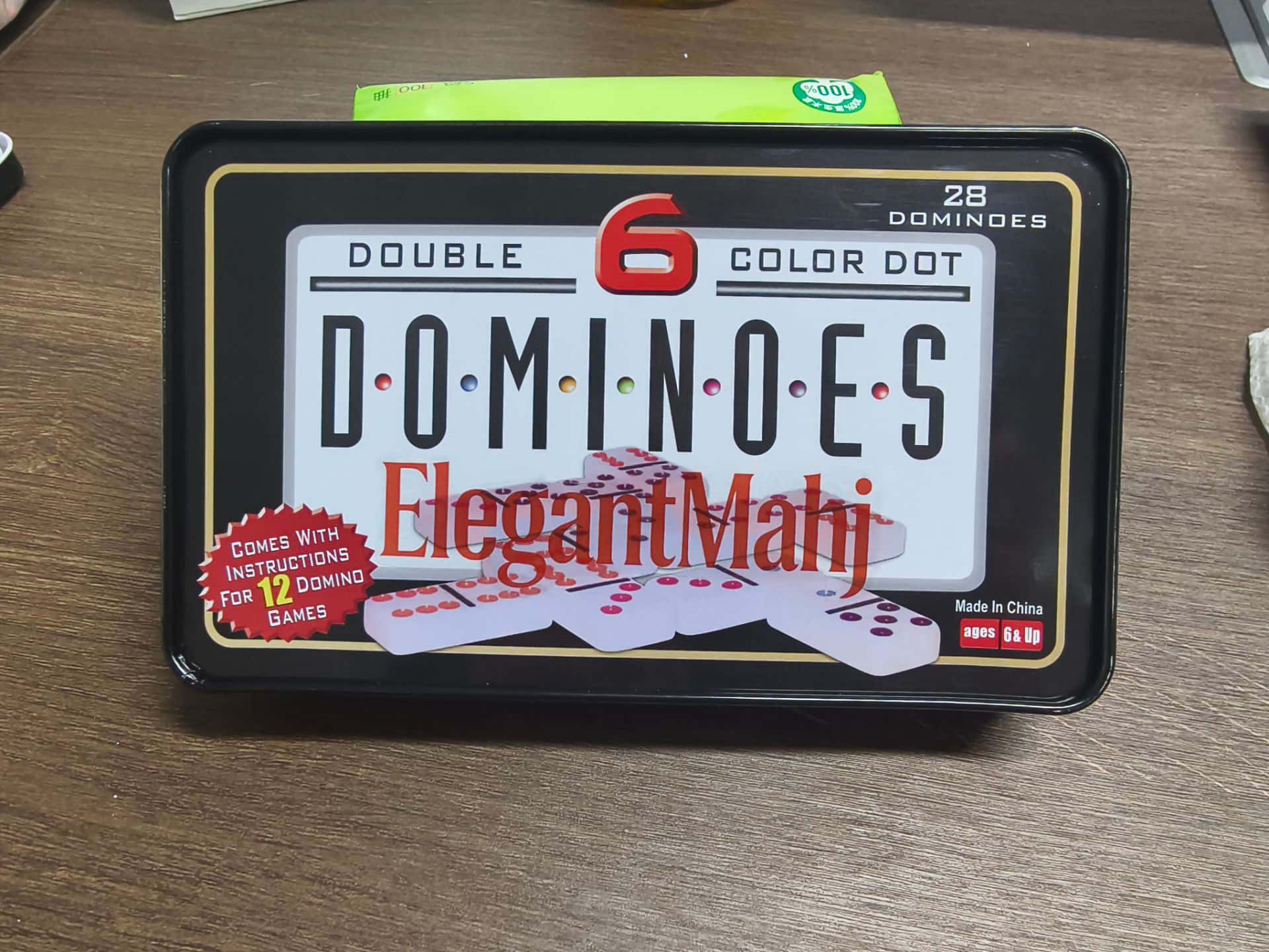 ElegantMahj Double Six Dominoe - Party Games Board Game recension och pris