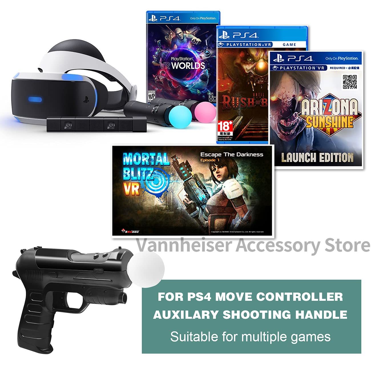 2PCS Somatosensory Handle Gun- - Party Games Playstation recension och pris